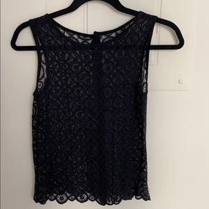 Black lace tank top